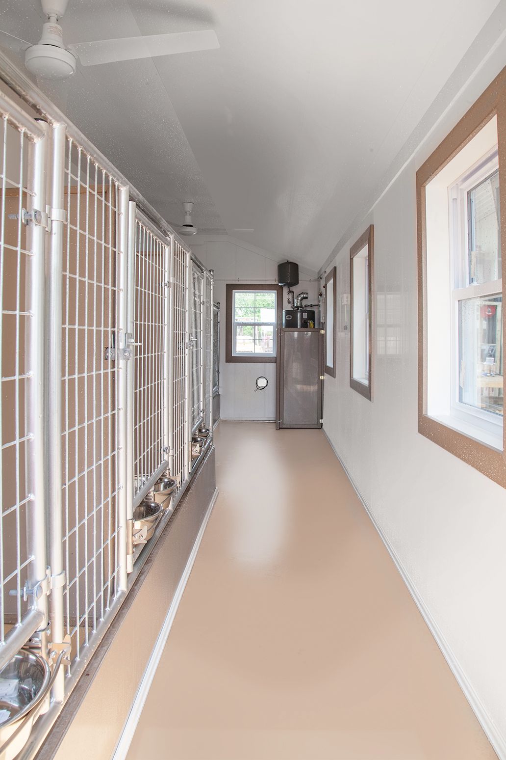 14x24 Commercial Kennel Interior