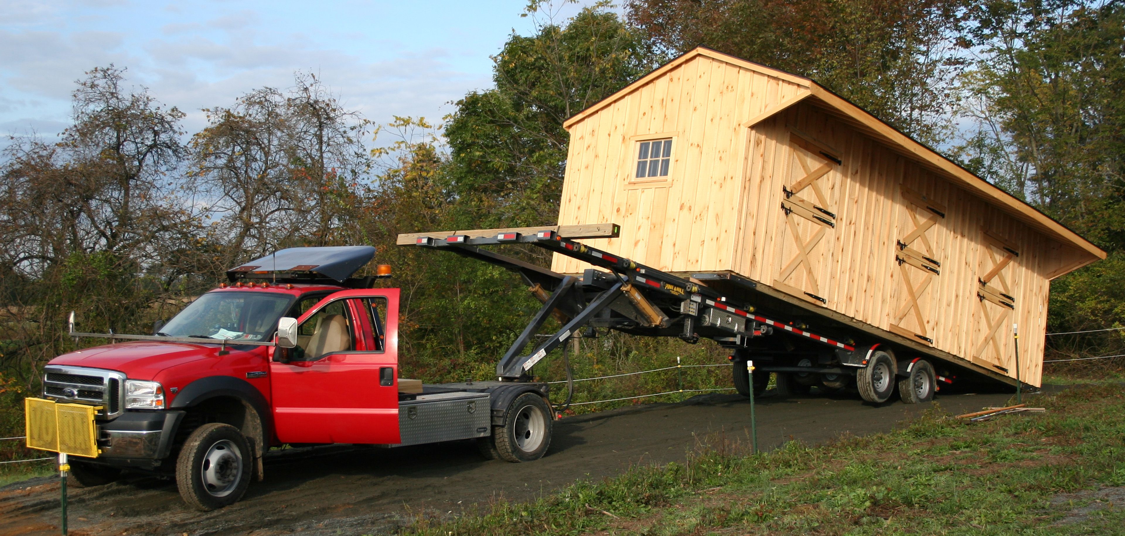 Shedrow Horse Barn Delivery