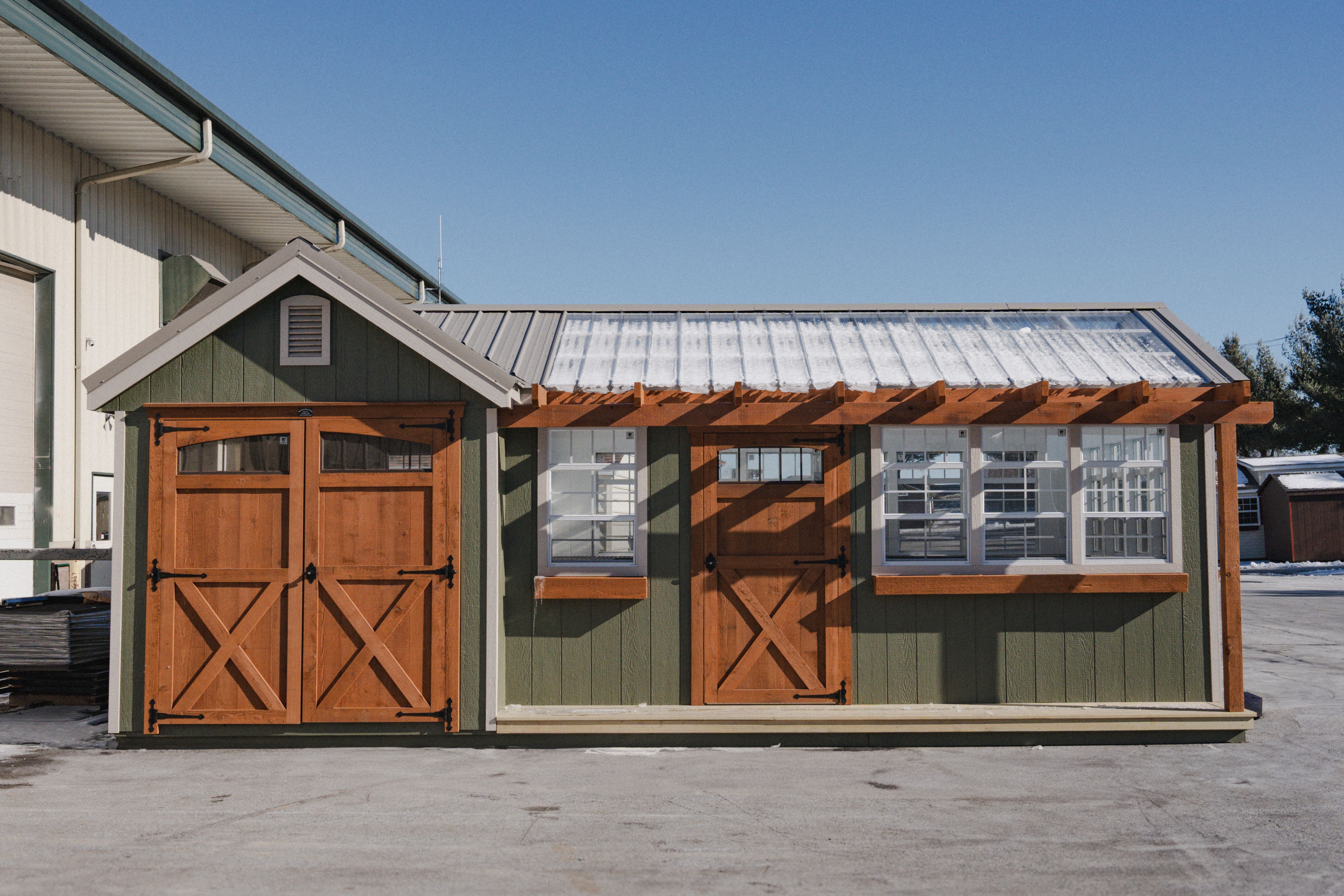 Greenhouse Cottage/Shed Combo