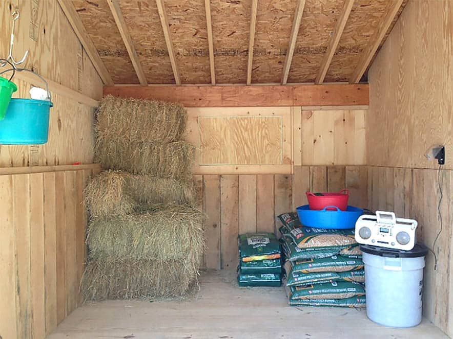 Inside Run-in Shed