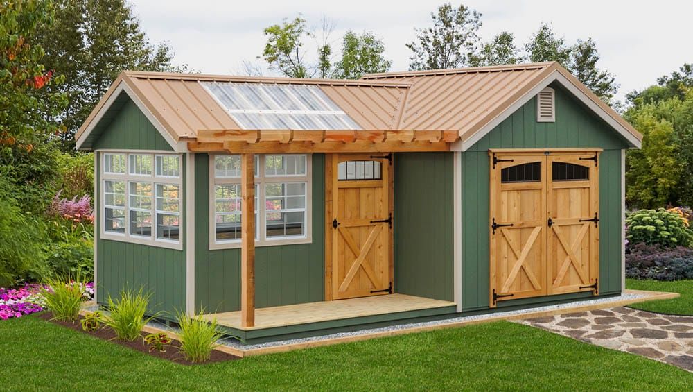 Greenhouse Shed Combo