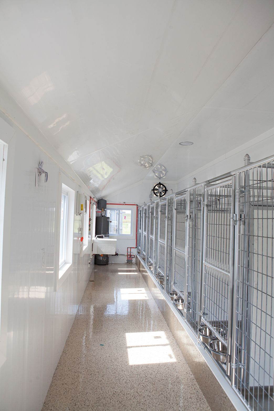 14x32 Commercial Kennel Interior