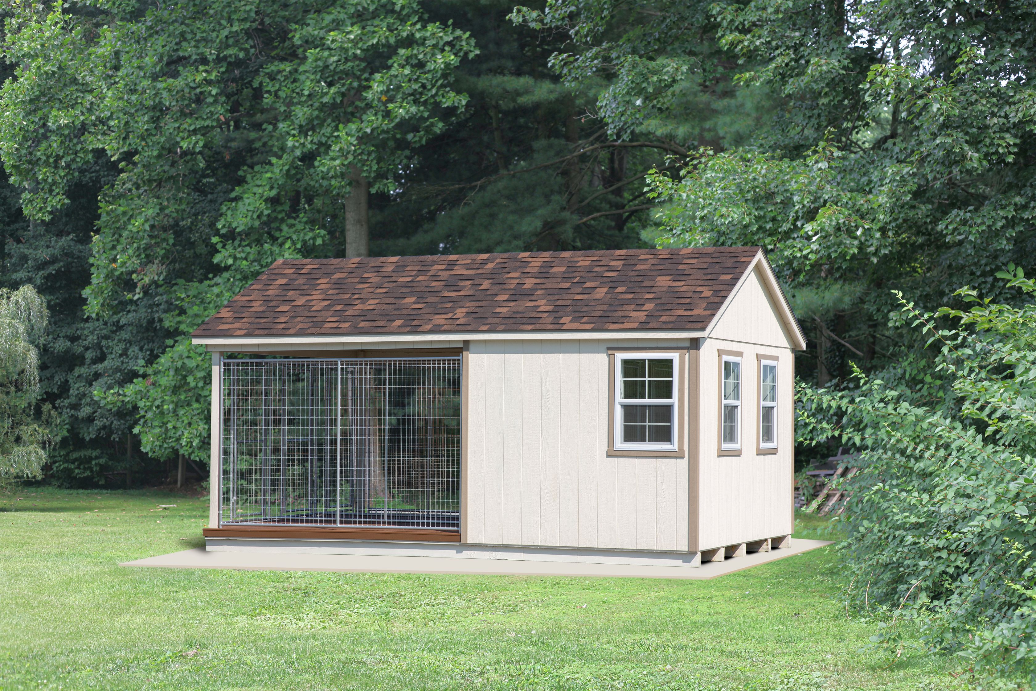 12x18 Traditional Triple Kennel