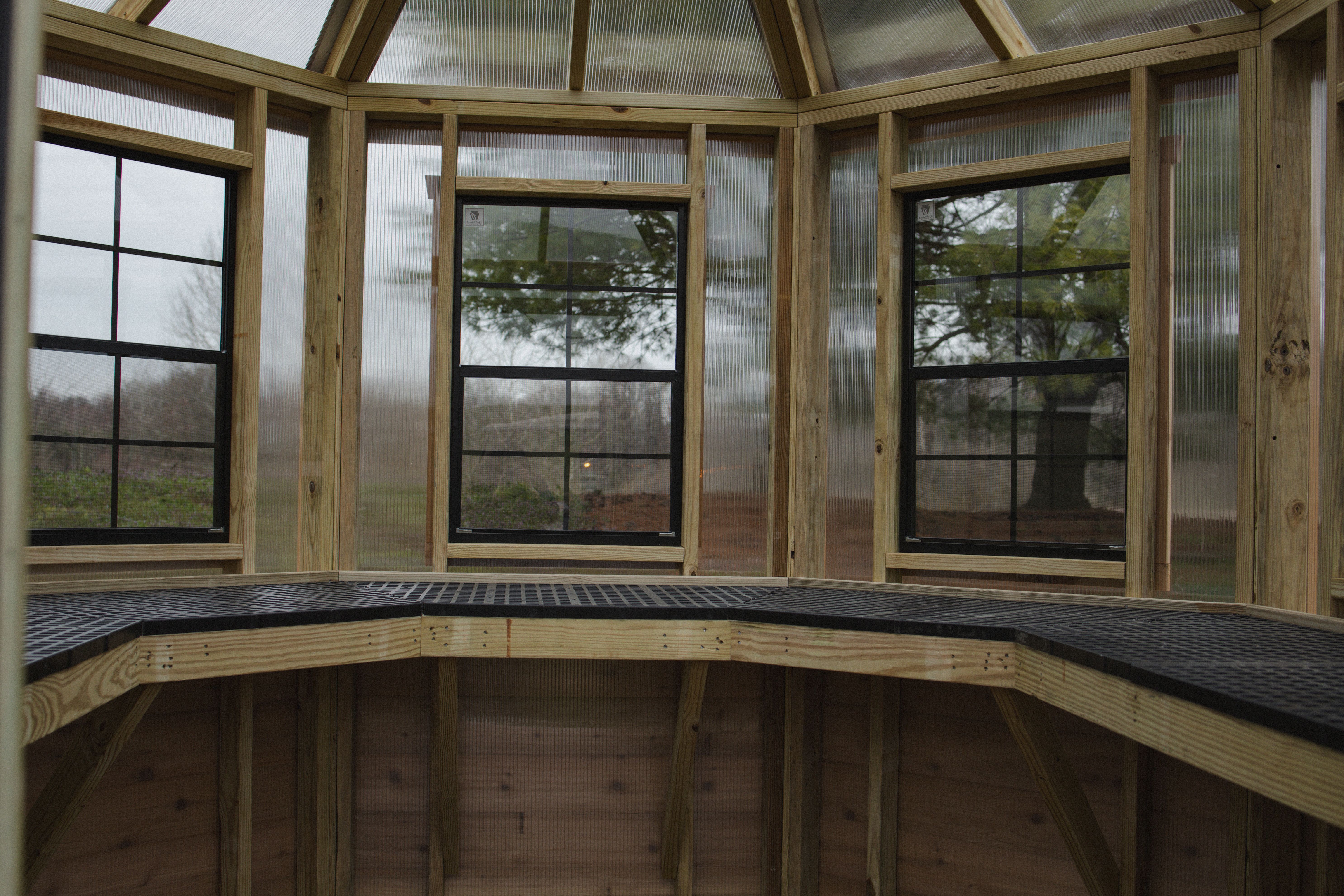 Octagon Cedar Greenhouse