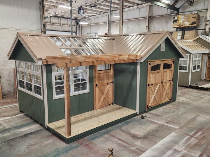 Greenhouse Shed Combo