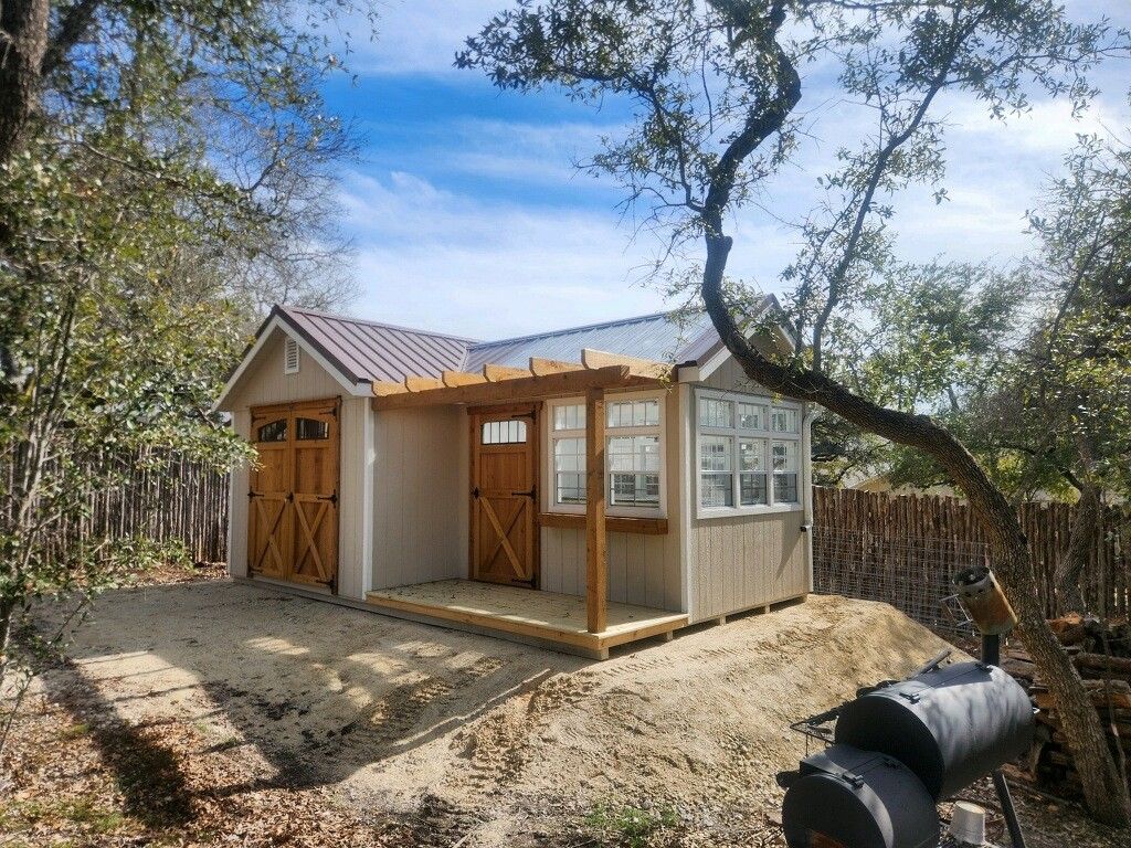 Greenhouse Shed Combo