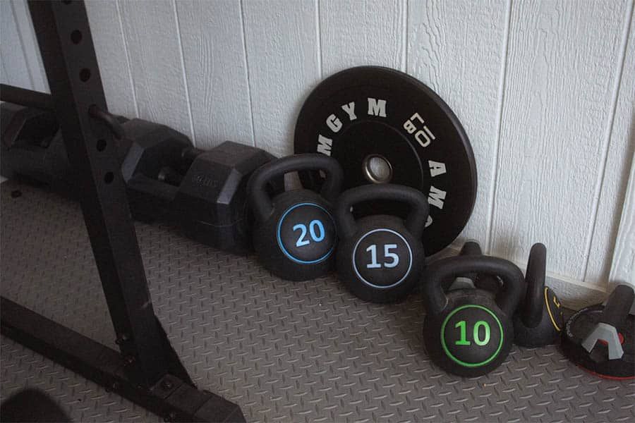 Interior of Gym Shed