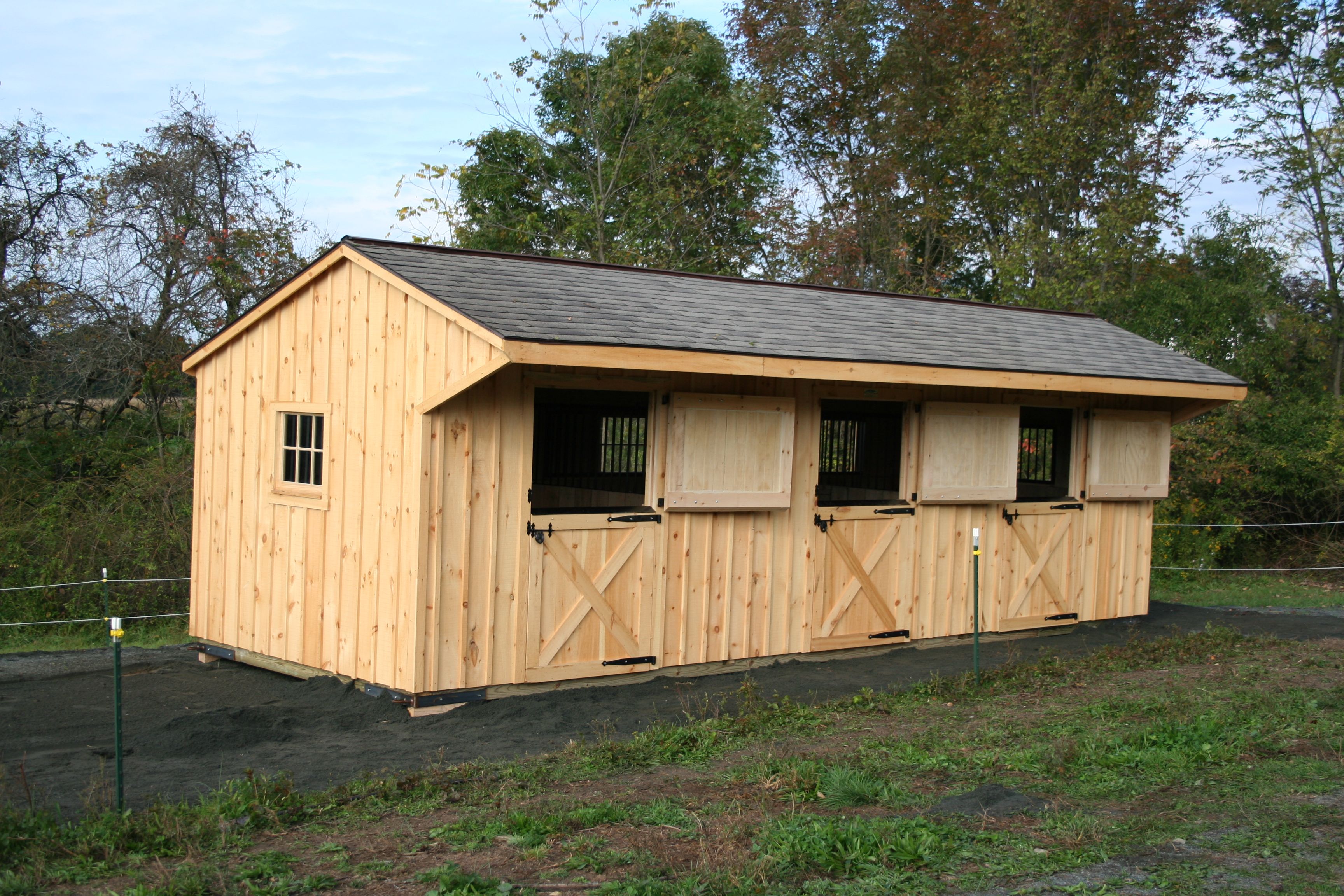 Shed Row Horse Barn