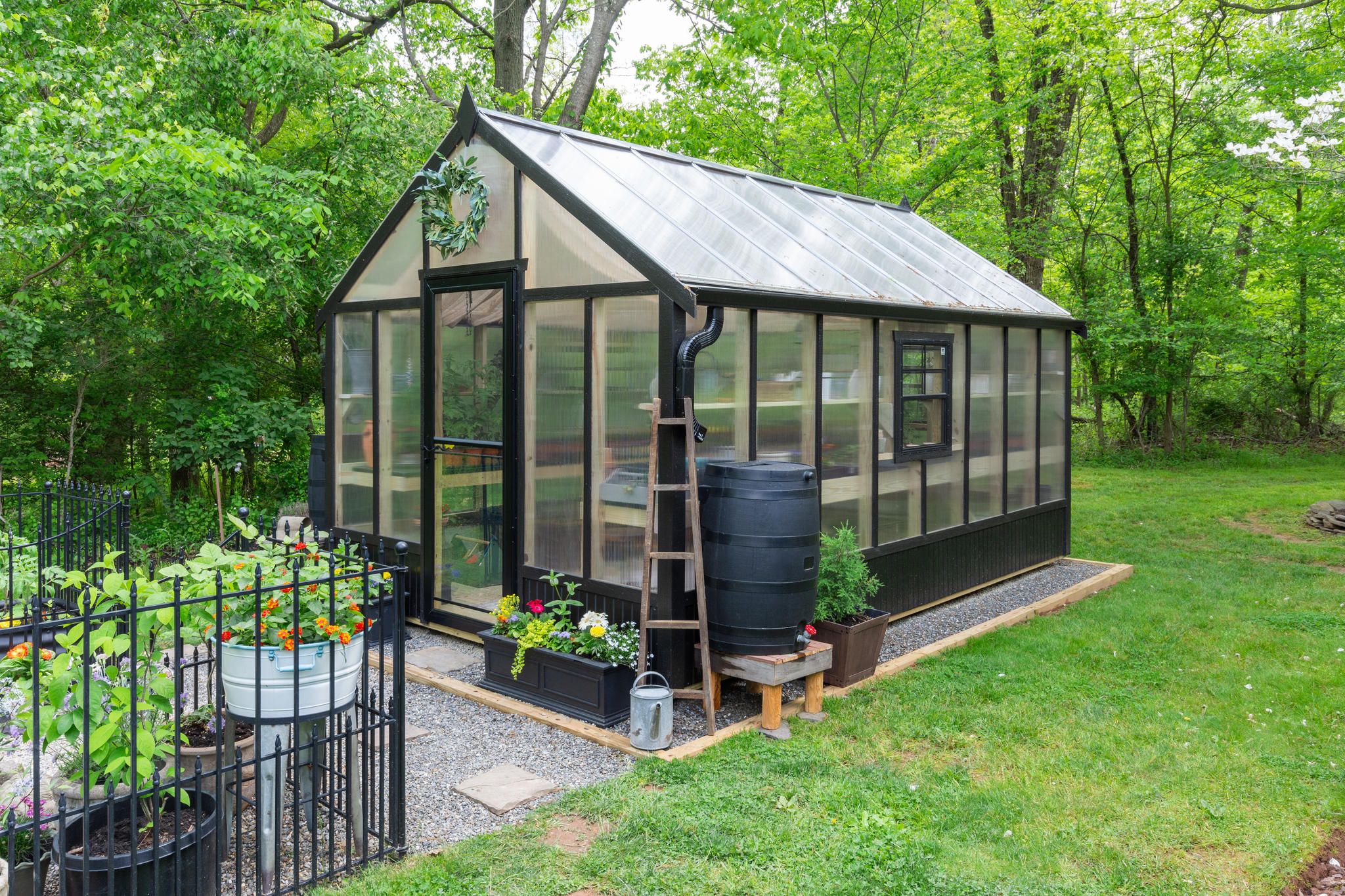 A-Frame Greenhouse Black