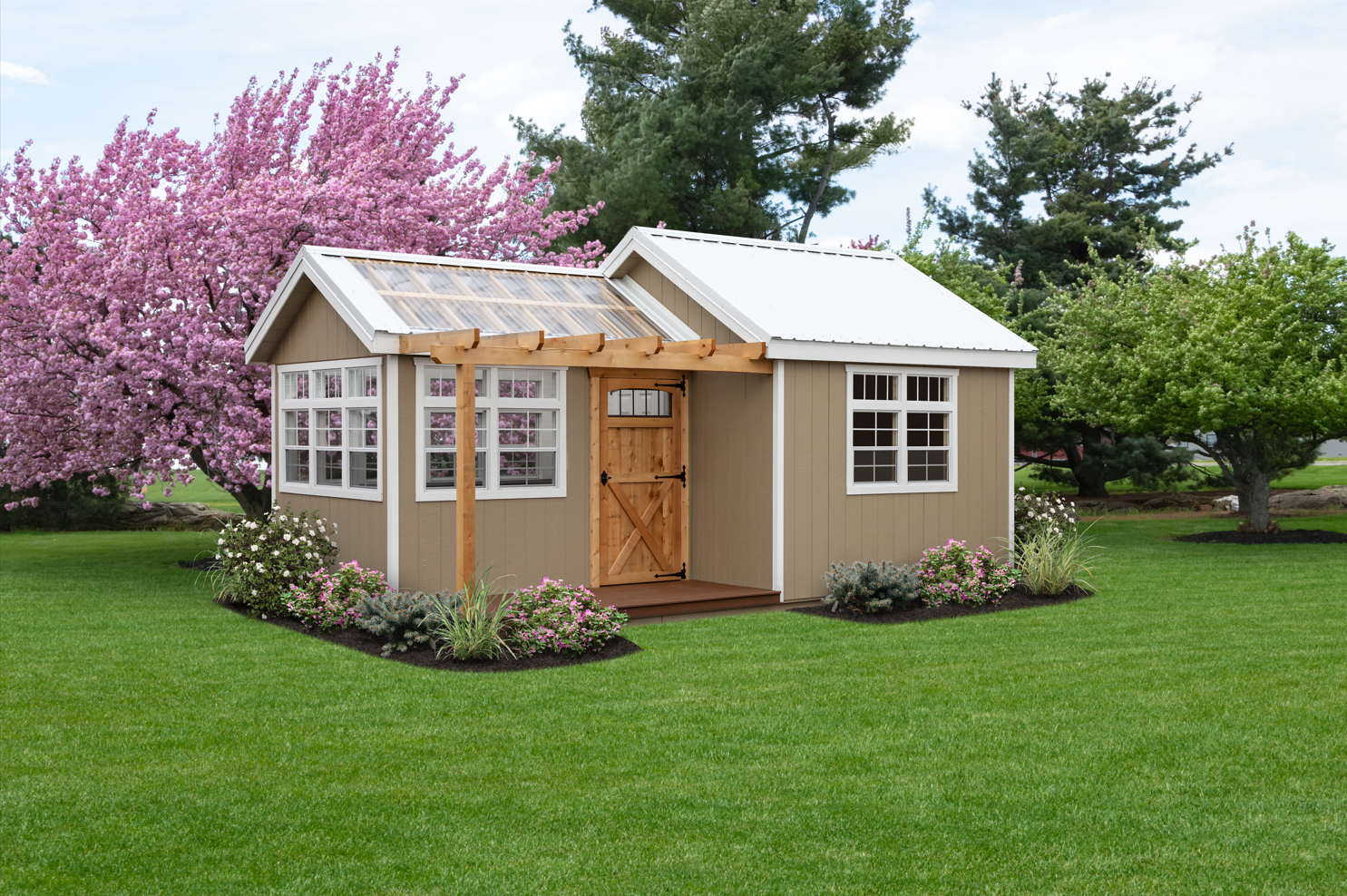 Greenhouse Cottage/Shed Combo