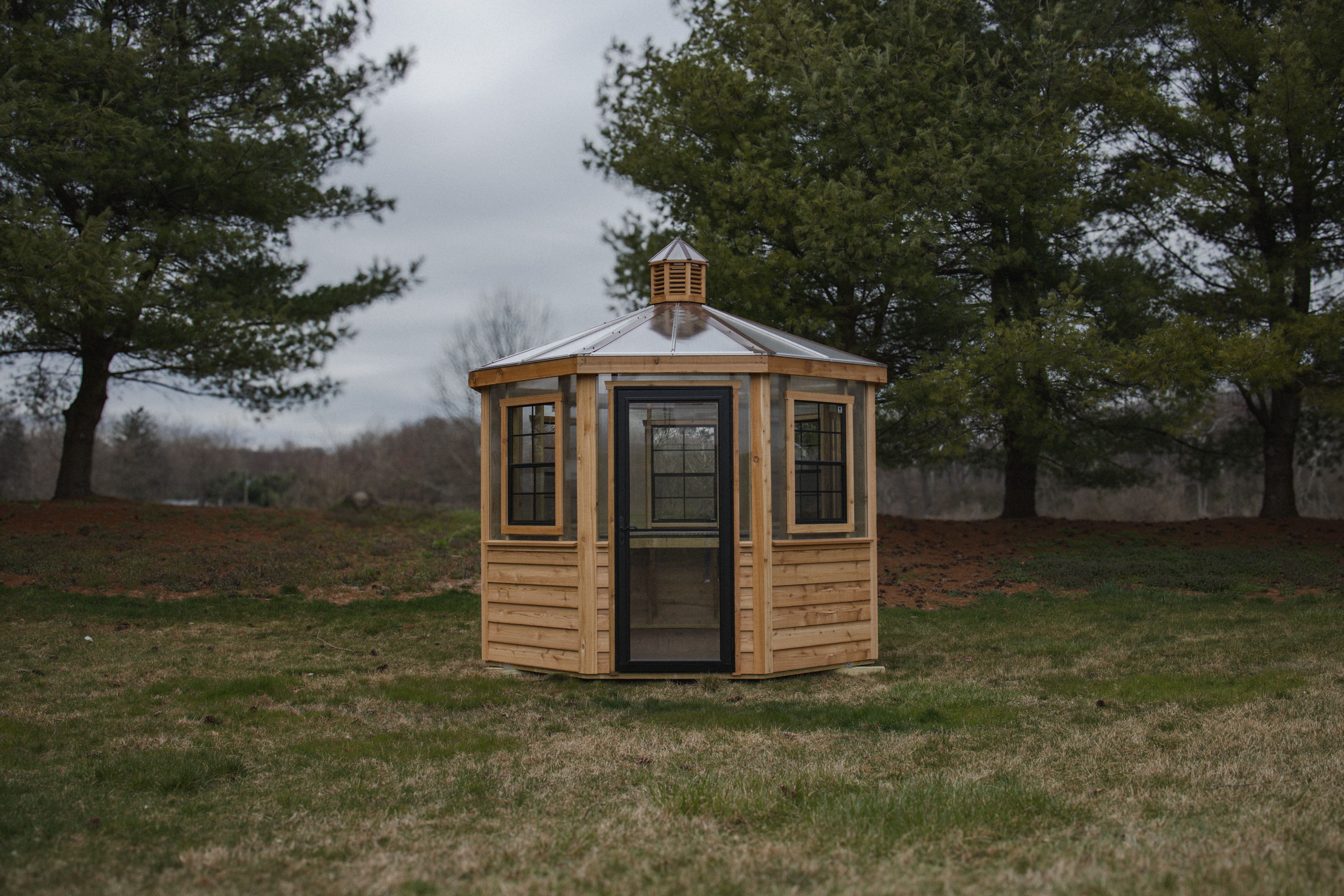 Octagon Cedar Greenhouse