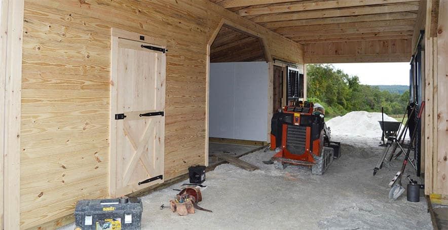 Barn Construction Site